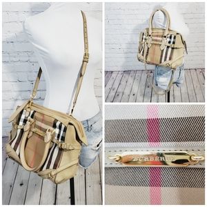 Burberry  bridle house check beige tote crossbody